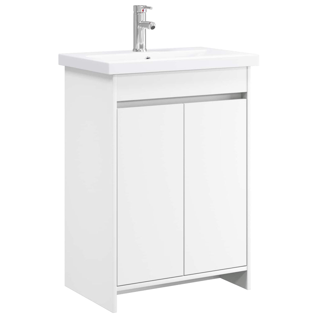 Badezimmermöbel-Set Weiß 81 x 40 x 84,5 cm Holzwerkstoff