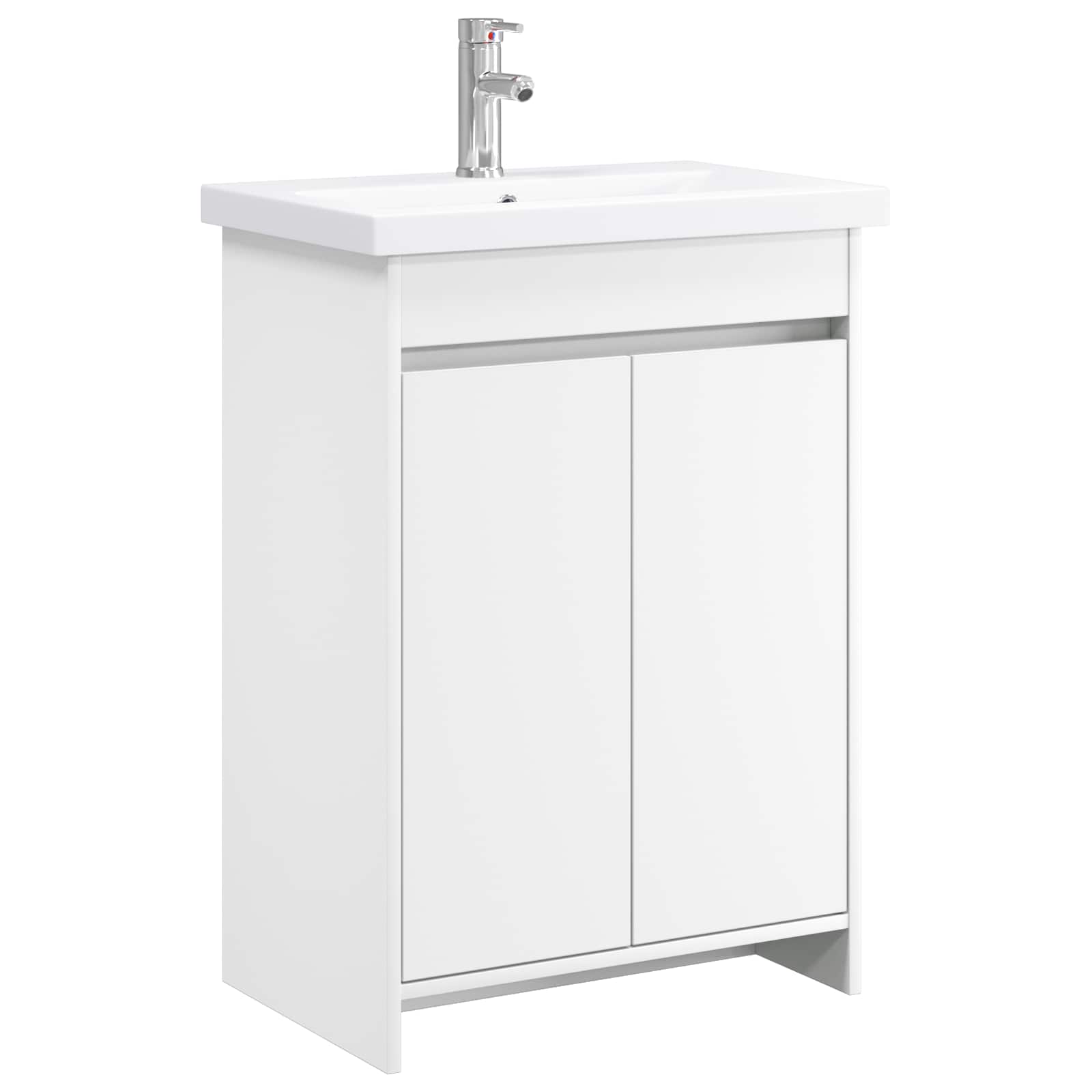 Badezimmermöbel-Set Weiß 81 x 40 x 84,5 cm Holzwerkstoff