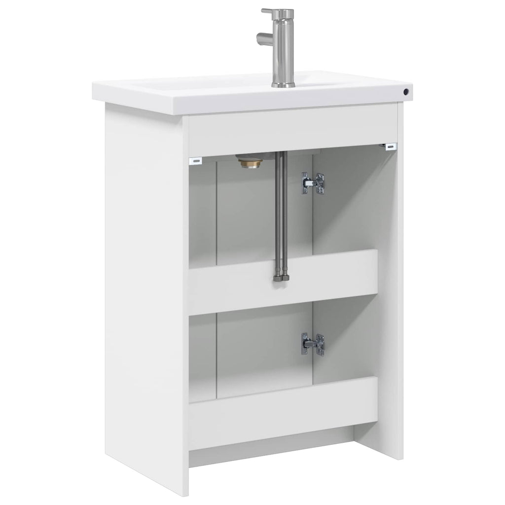 Badezimmermöbel-Set Weiß 81 x 40 x 84,5 cm Holzwerkstoff