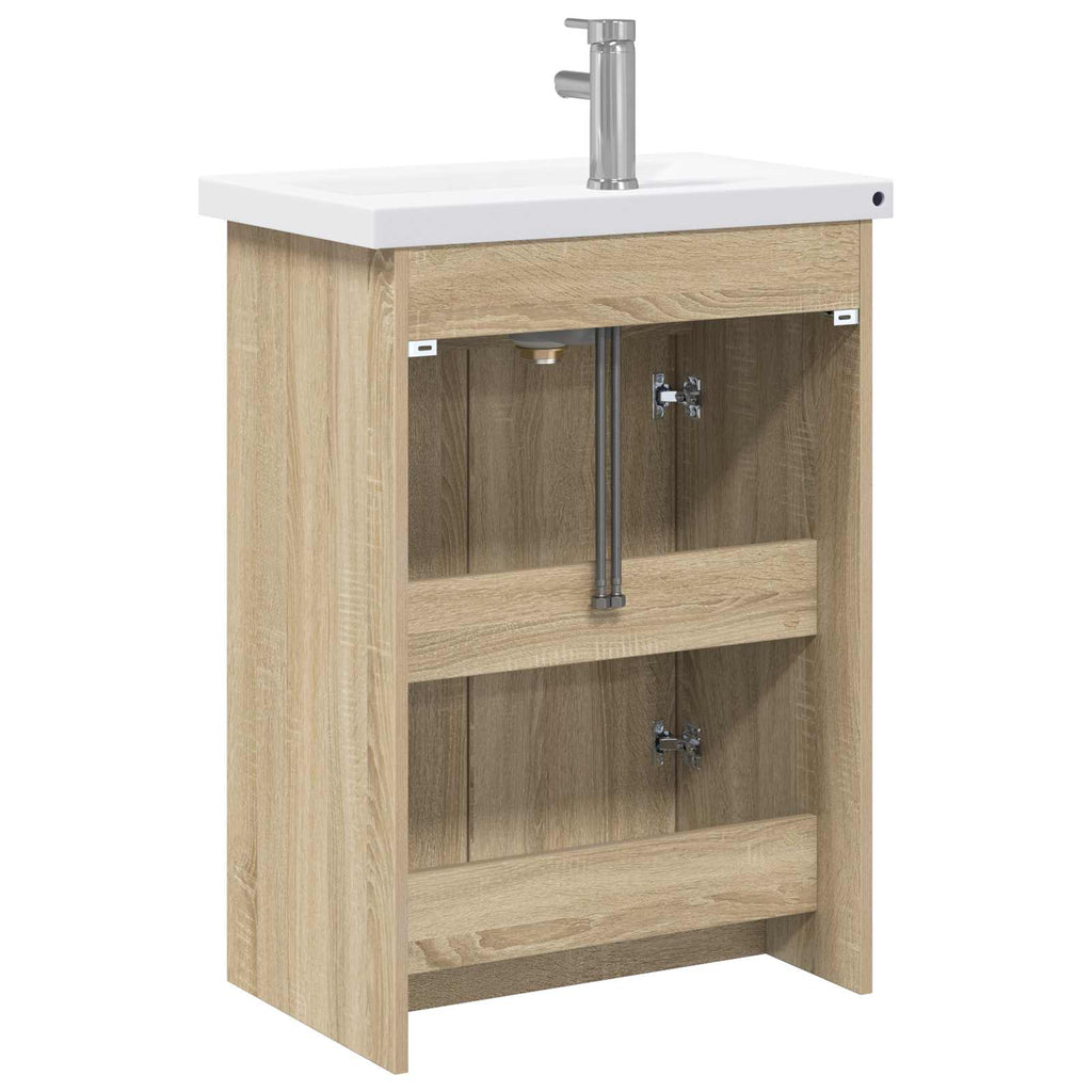 Badezimmermöbel-Set Sonoma-Eiche 81 x 40 x 84,5 cm