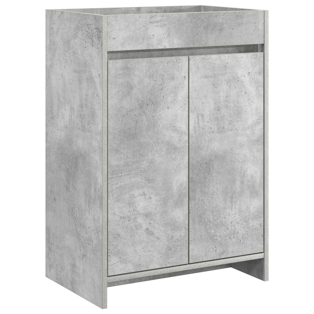 Badezimmermöbel-Set Betongrau 81 x 40 x 84,5 cm Holzwerkstoff