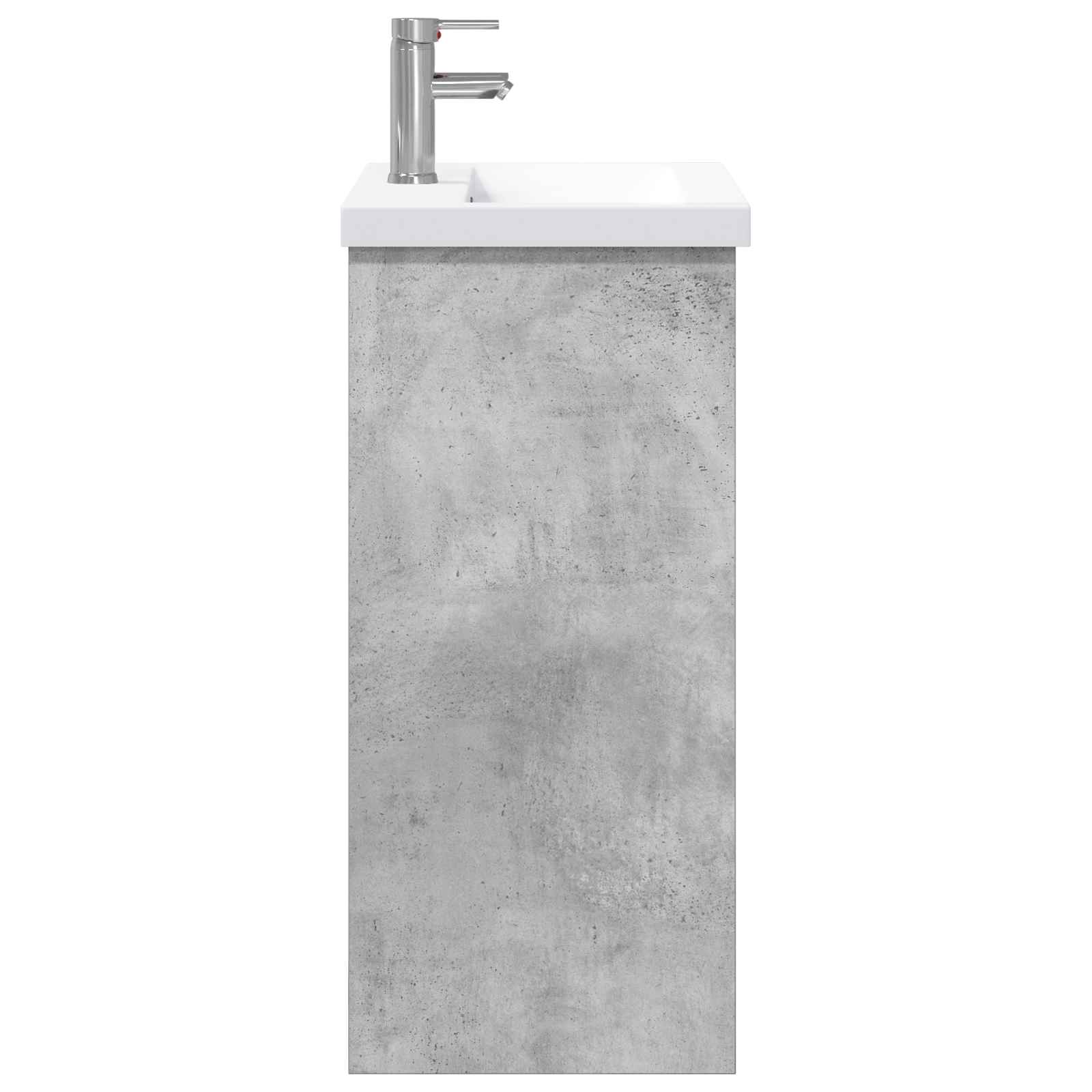 Badezimmermöbel-Set Betongrau 81 x 40 x 84,5 cm Holzwerkstoff