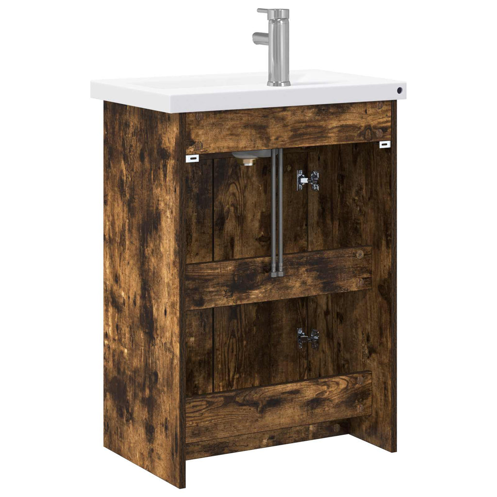 Badezimmermöbel-Set Geräucherte Eiche 81 x 40 x 84,5 cm