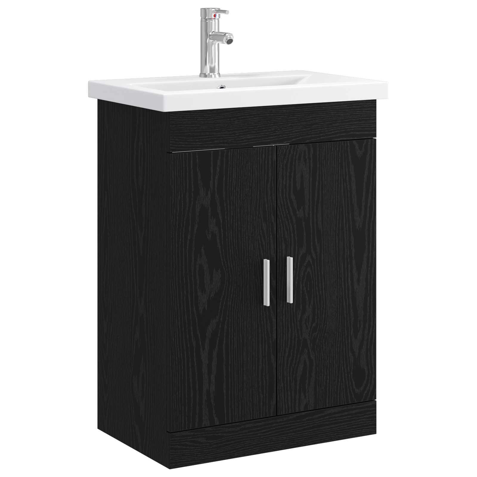 Badezimmermöbel-Set Schwarze Eiche 61 x 40 x 84,5 cm