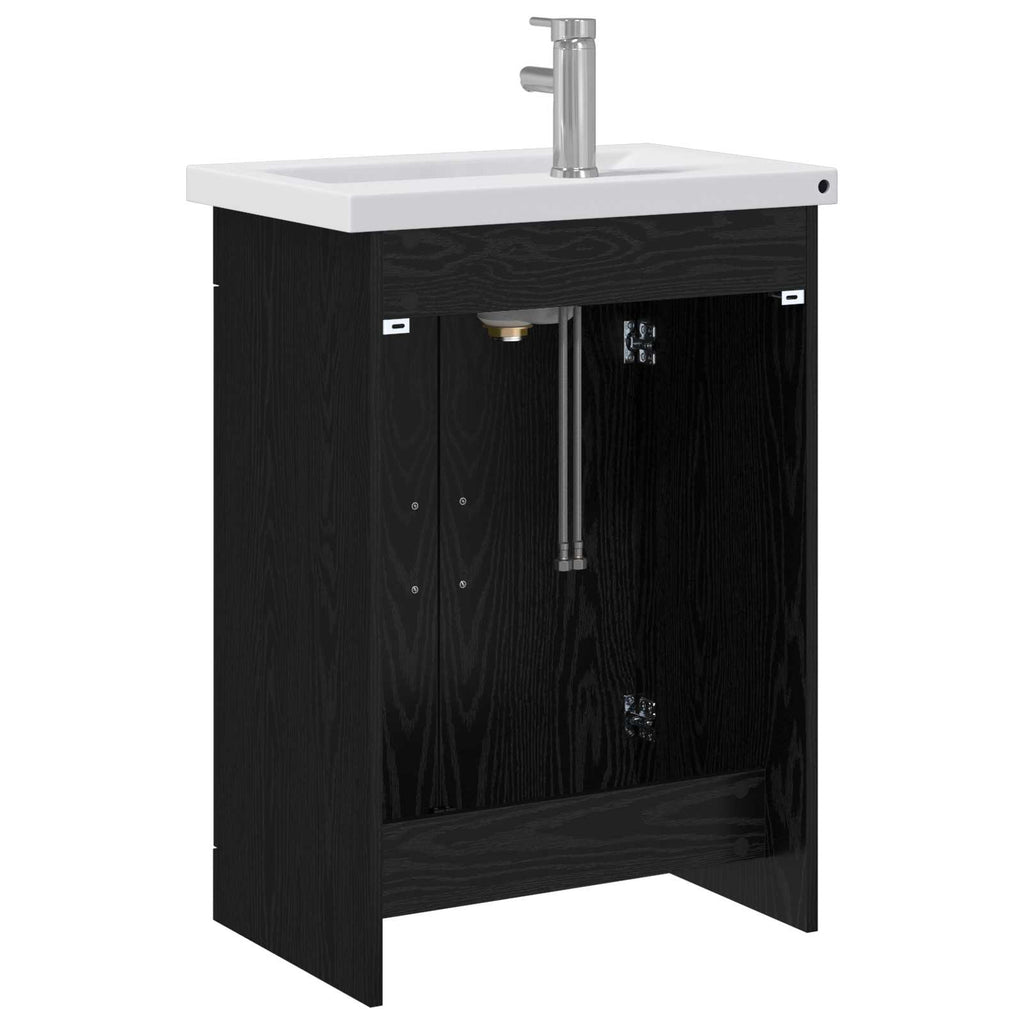 Badezimmermöbel-Set Schwarze Eiche 61 x 40 x 84,5 cm