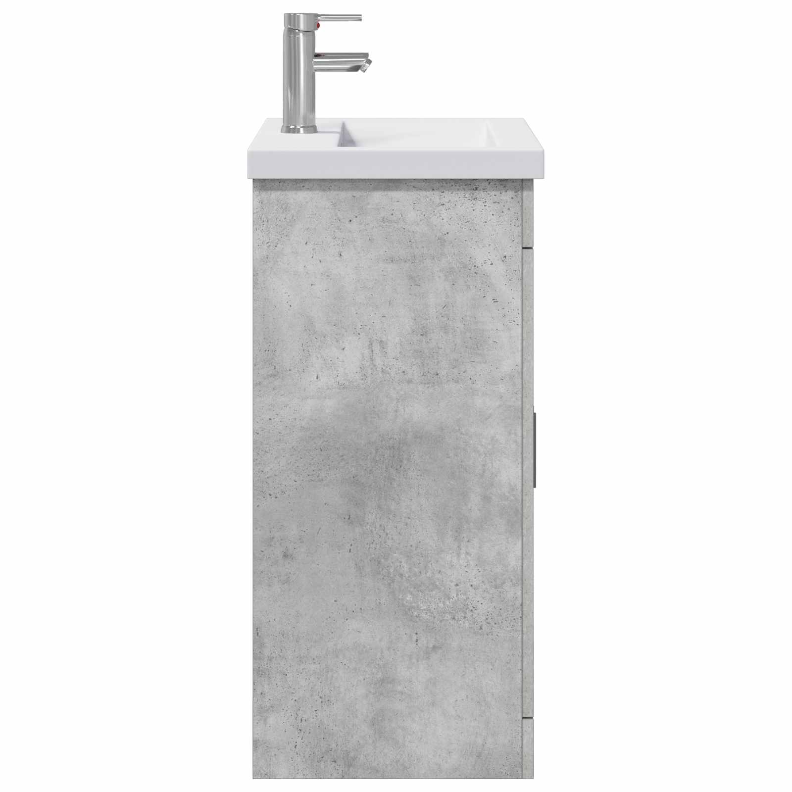 Badezimmermöbel-Set Betongrau 61 x 40 x 84,5 cm Holzwerkstoff