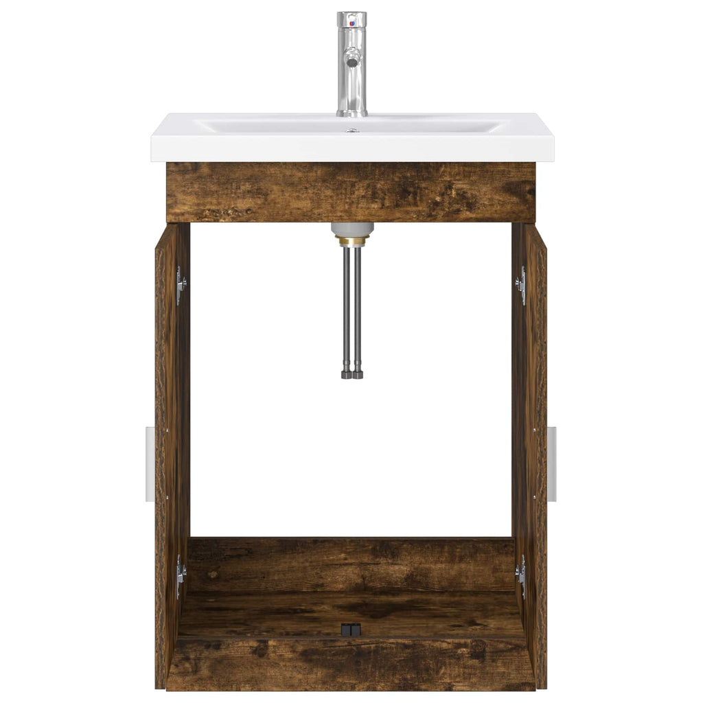 Badezimmermöbel-Set Geräucherte Eiche 61 x 40 x 84,5 cm