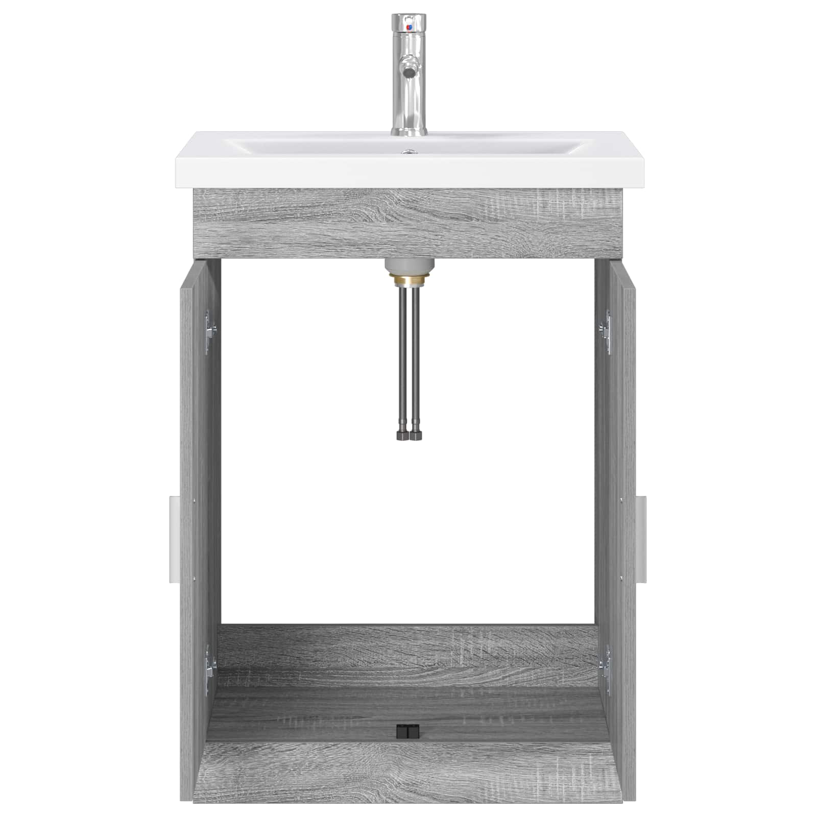 Badezimmermöbel-Set Grau Sonoma 61 x 40 x 84,5 cm Holzwerkstoff