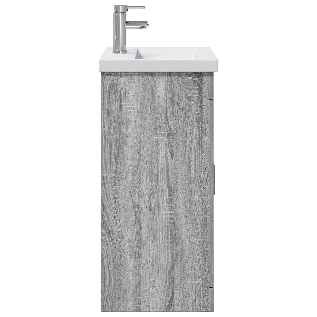 Badezimmermöbel-Set Grau Sonoma 61 x 40 x 84,5 cm Holzwerkstoff