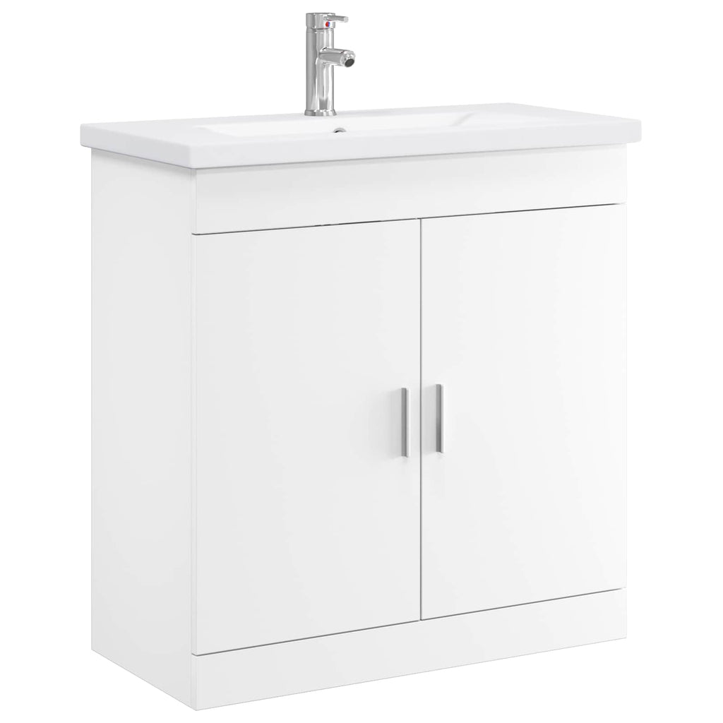 Badezimmermöbel-Set Weiß 81 x 40 x 84,5 cm Holzwerkstoff