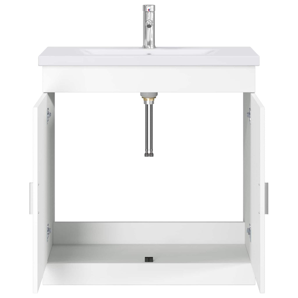 Badezimmermöbel-Set Weiß 81 x 40 x 84,5 cm Holzwerkstoff