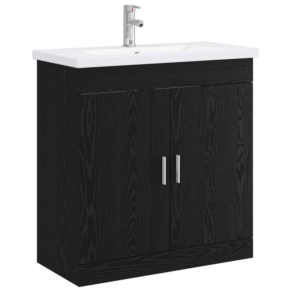 Badezimmermöbel-Set Schwarze Eiche 81 x 40 x 84,5 cm