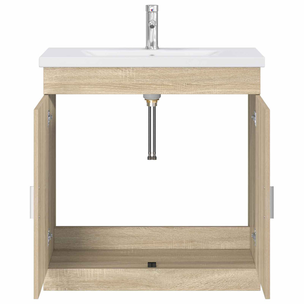 Badezimmermöbel-Set Sonoma-Eiche 81 x 40 x 84,5 cm
