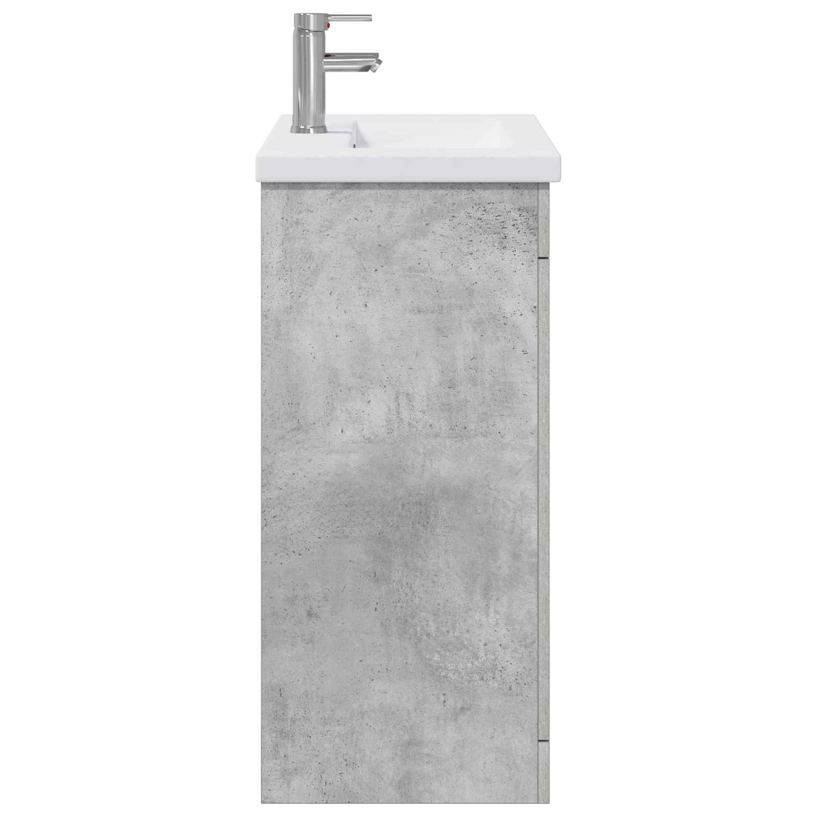 Badezimmermöbel-Set Betongrau 81 x 40 x 84,5 cm Holzwerkstoff