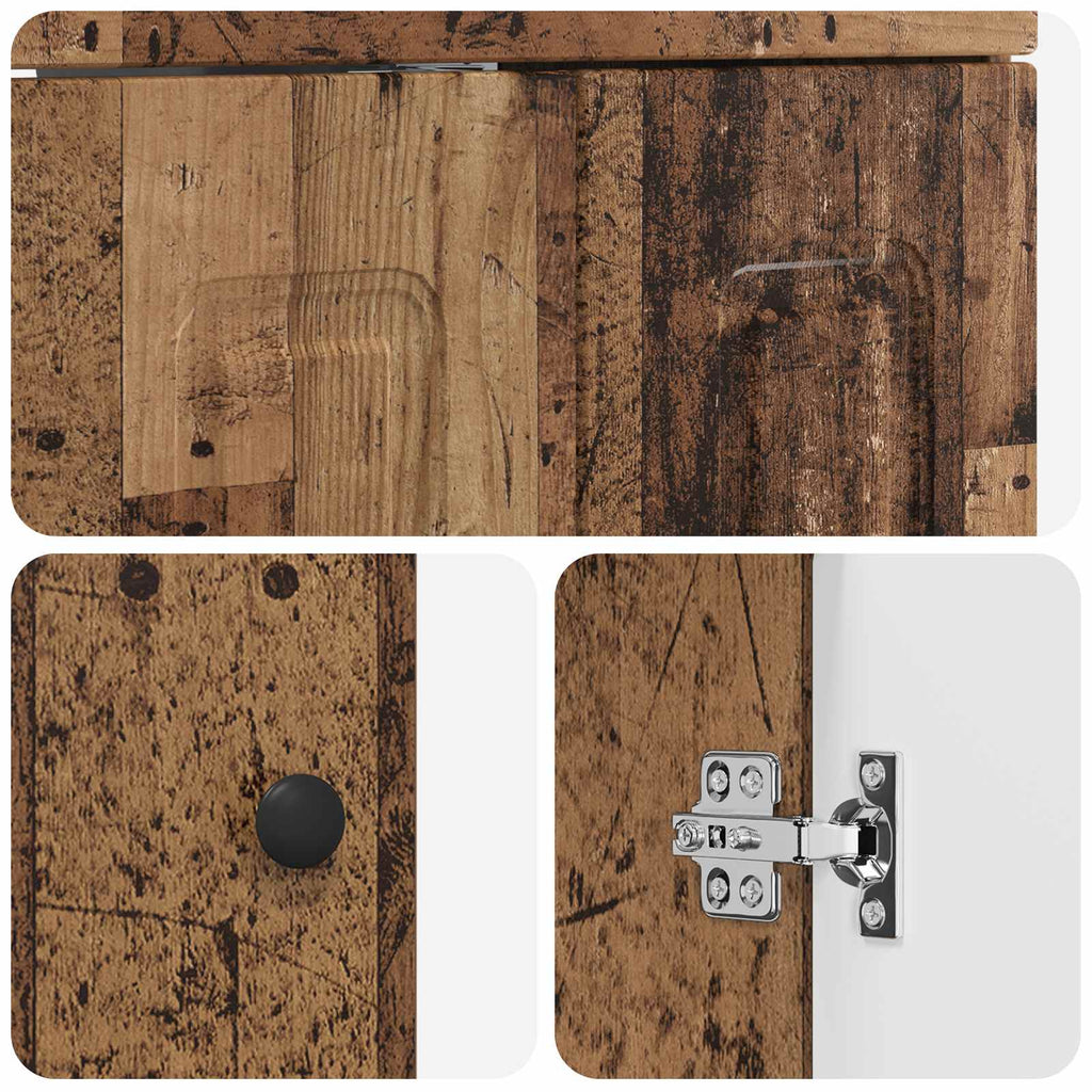 Badezimmermöbel-Set Altholz 81 x 40 x 84,5 cm Holzwerkstoff