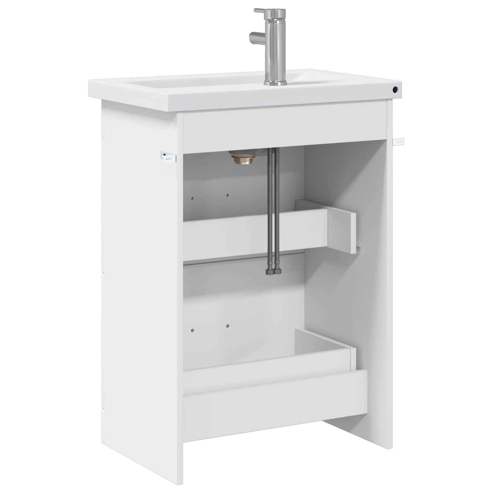 Badezimmermöbel-Set Weiß 61 x 40 x 84,5 cm Holzwerkstoff