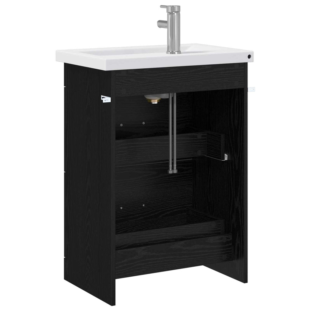 Badezimmermöbel-Set Schwarze Eiche 61 x 40 x 84,5 cm