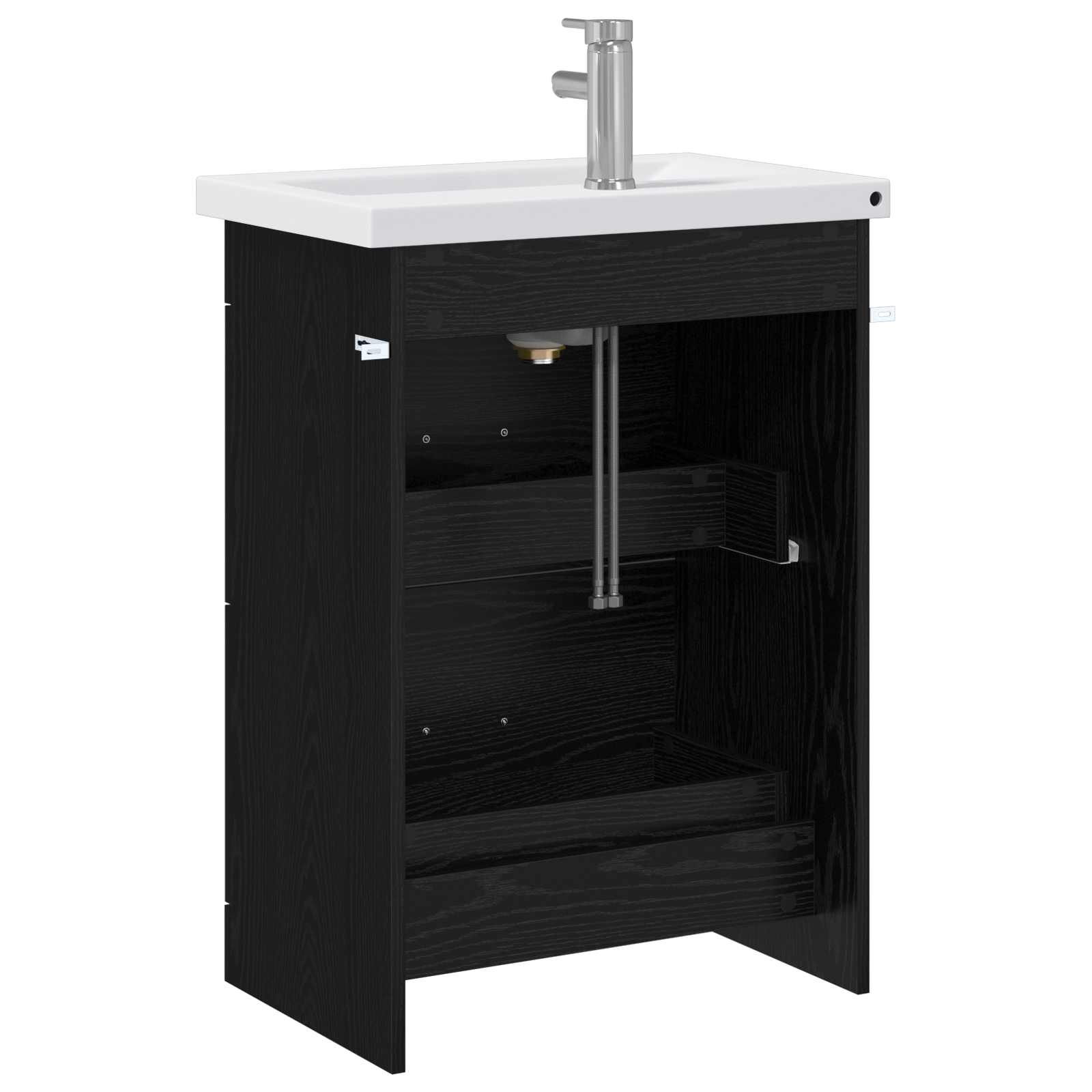 Badezimmermöbel-Set Schwarze Eiche 61 x 40 x 84,5 cm