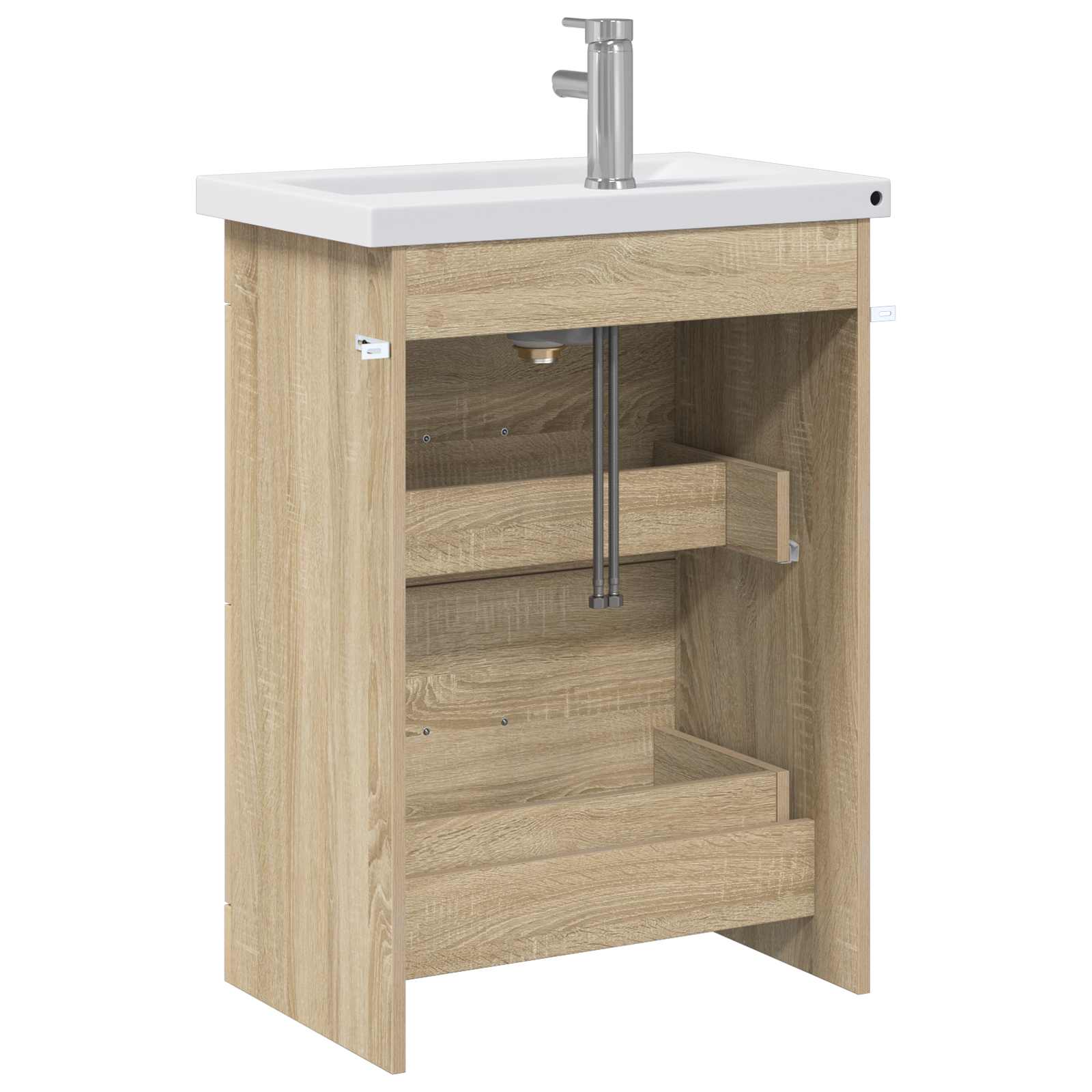 Badezimmermöbel-Set Sonoma-Eiche 61 x 40 x 84,5 cm
