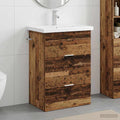 Badezimmermöbel-Set Altholz 61 x 40 x 84,5 cm Holzwerkstoff