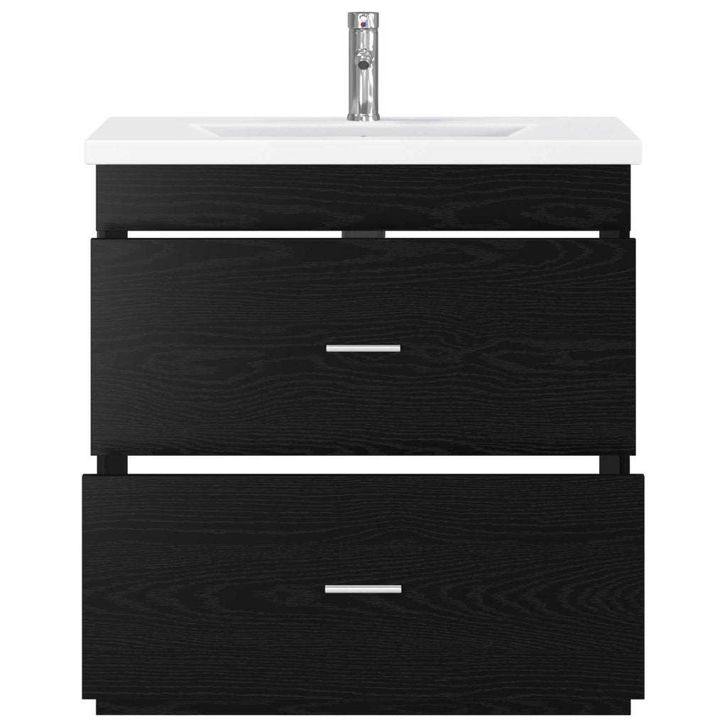 Badezimmermöbel-Set Schwarze Eiche 81 x 40 x 84,5 cm