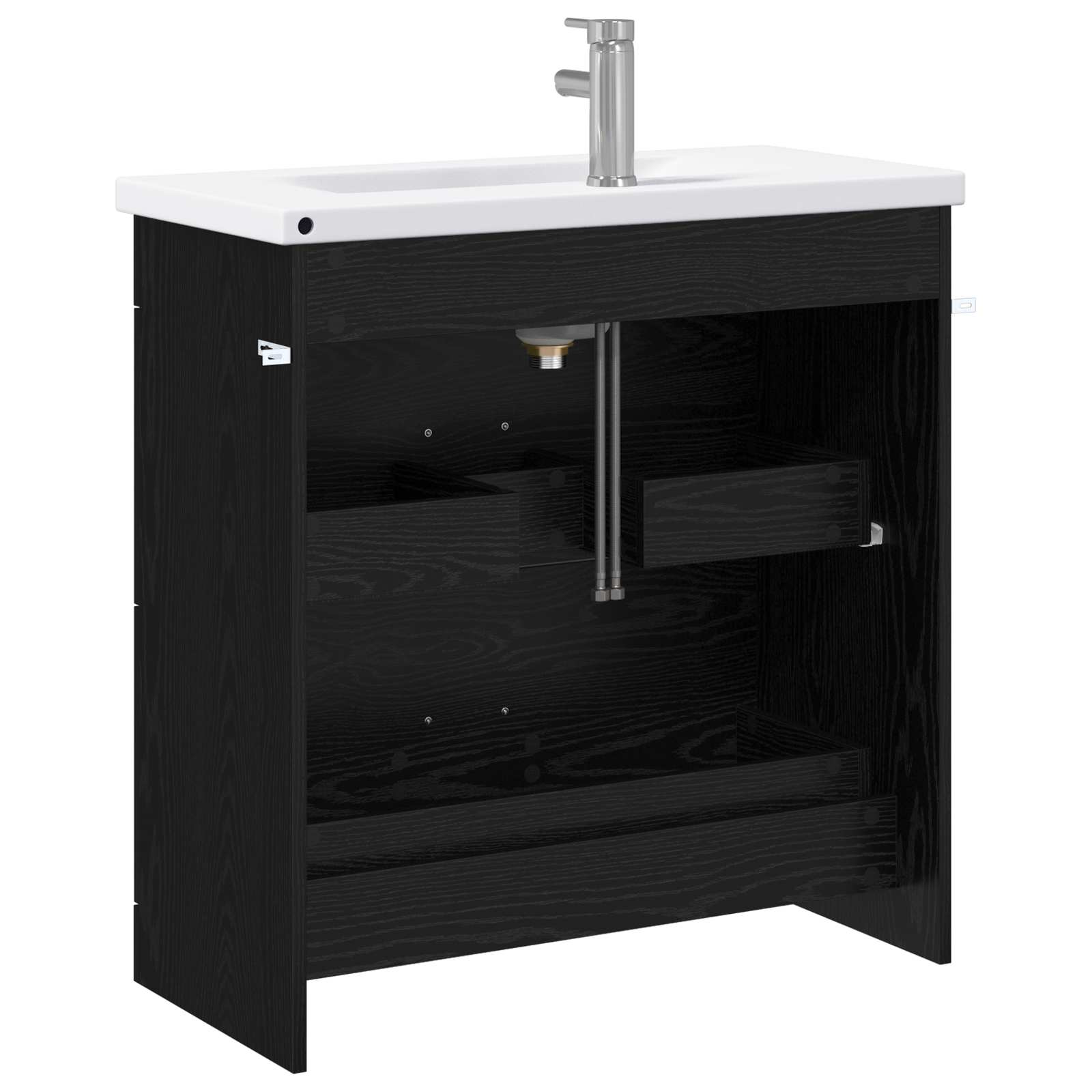 Badezimmermöbel-Set Schwarze Eiche 81 x 40 x 84,5 cm