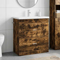 Badezimmermöbel-Set Geräucherte Eiche 81 x 40 x 84,5 cm