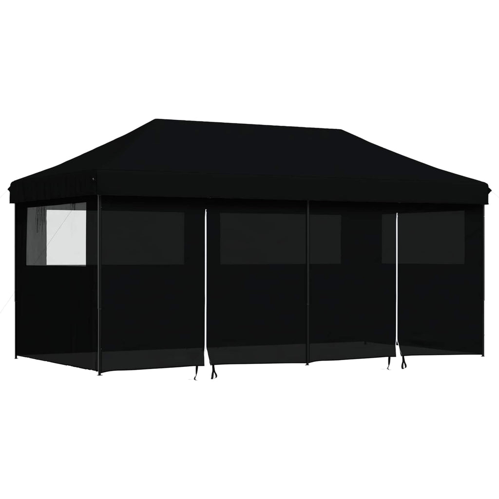 Party-Zelt Schwarz 292 x 580 x 315 cm Oxford-Stoff