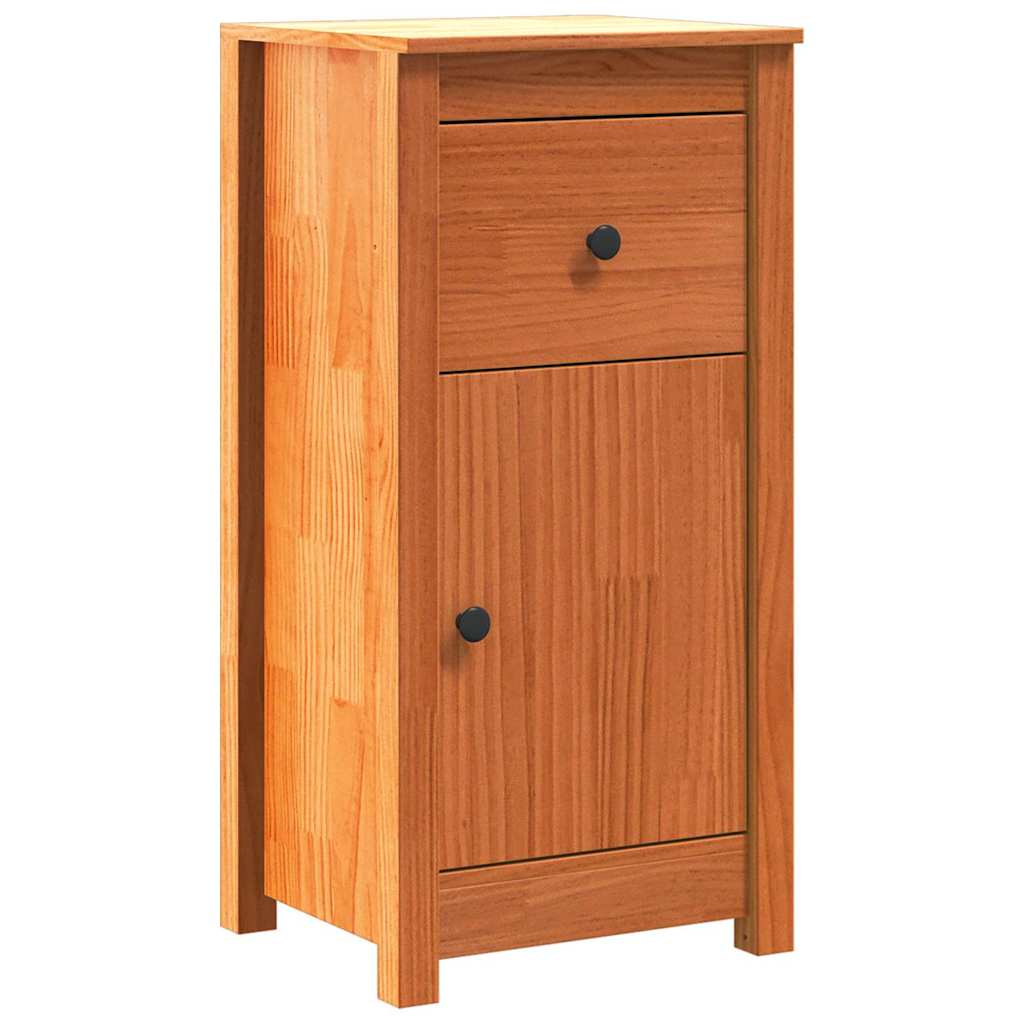 Sideboard Wachsbraun 39 x 34,5 x 80 cm Massives Kiefernholz