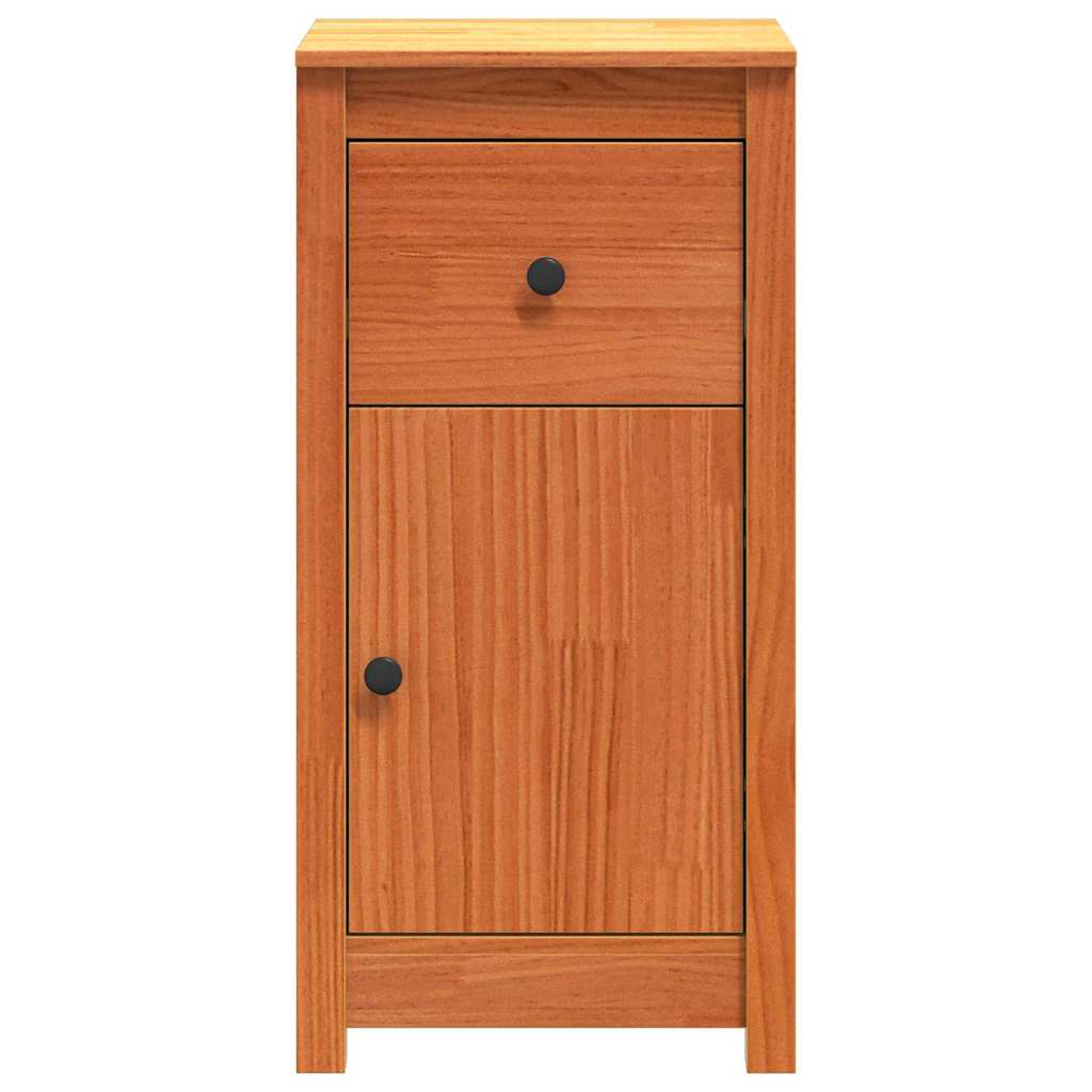 Sideboard Wachsbraun 39 x 34,5 x 80 cm Massives Kiefernholz
