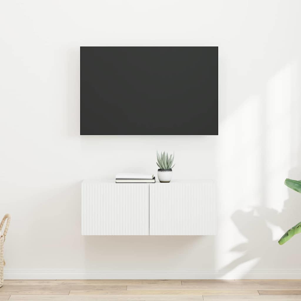 TV-Wandschrank 2 pcs Weiß 39 x 31 x 29,5 cm Holzwerkstoff
