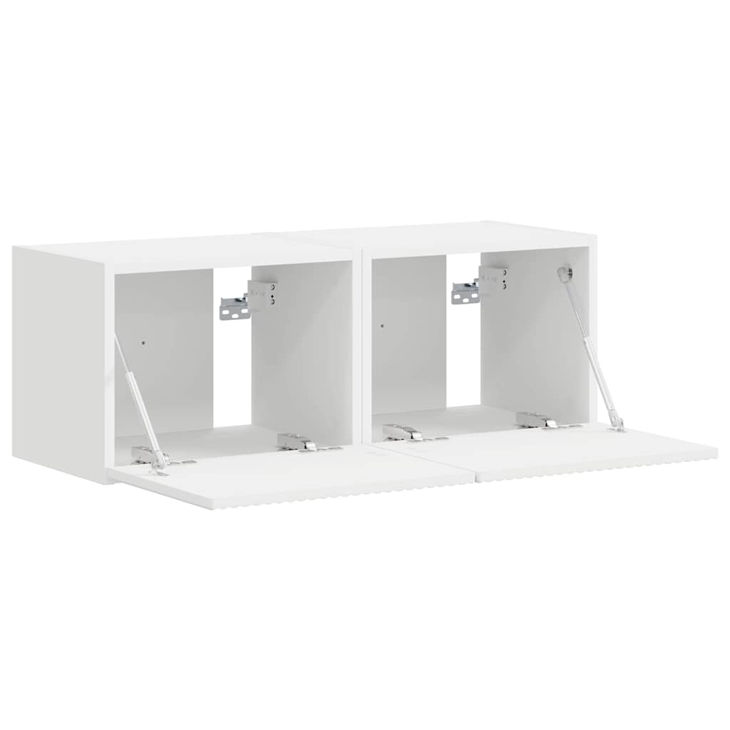 TV-Wandschrank 2 pcs Weiß 39 x 31 x 29,5 cm Holzwerkstoff