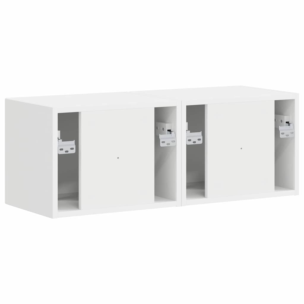 TV-Wandschrank 2 pcs Weiß 39 x 31 x 29,5 cm Holzwerkstoff