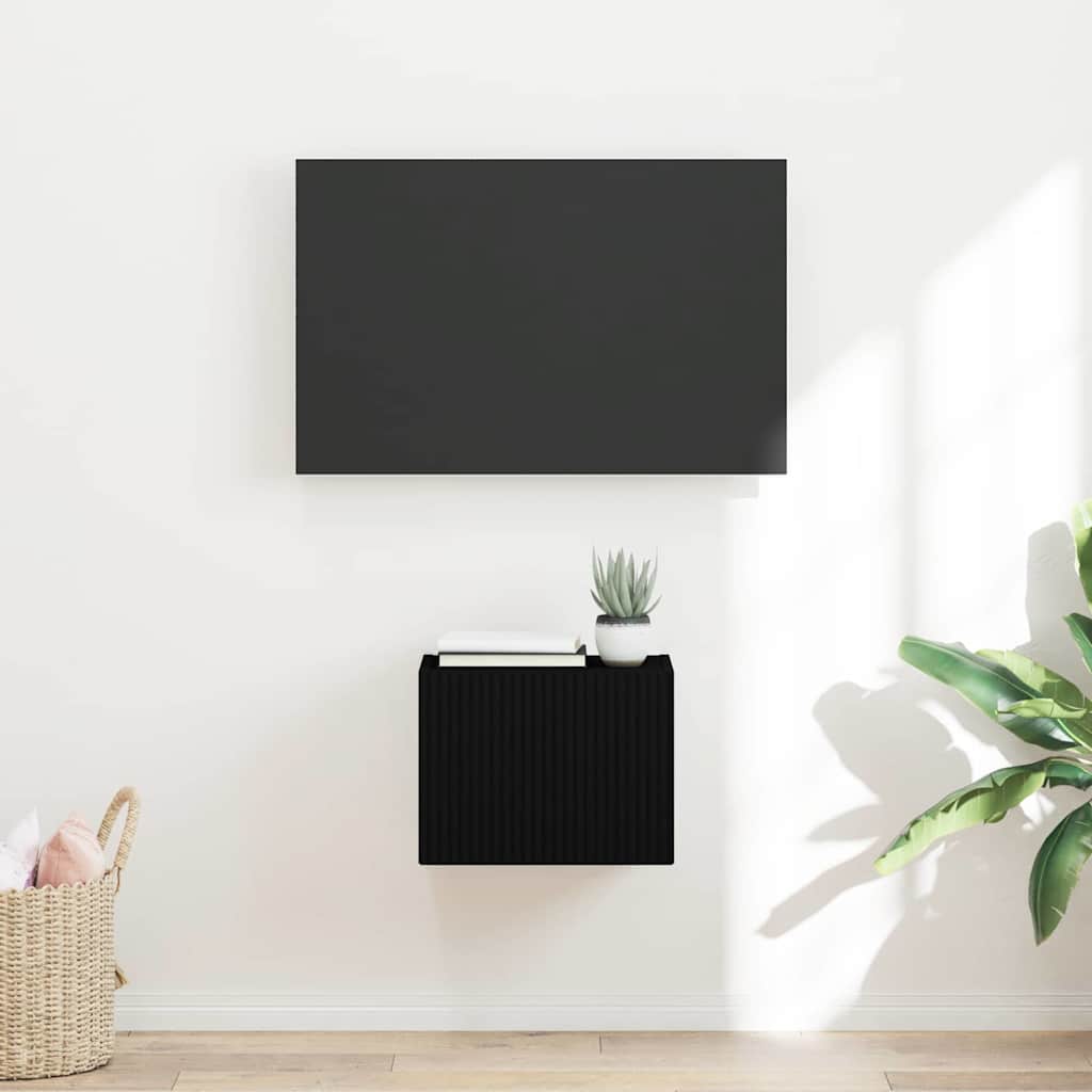 TV-Wandschrank Schwarz 39 x 31 x 29,5 cm Holzwerkstoff