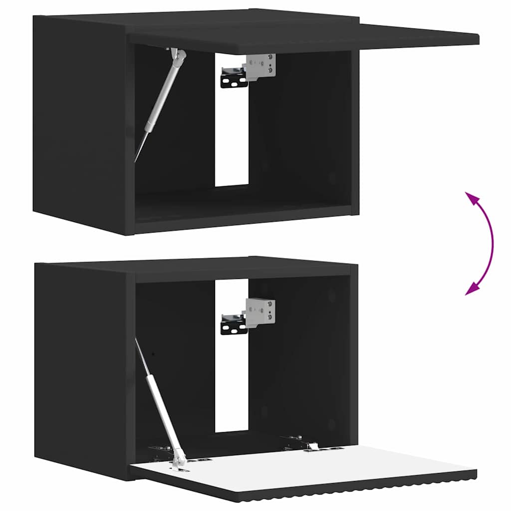 TV-Wandschrank Schwarz 39 x 31 x 29,5 cm Holzwerkstoff