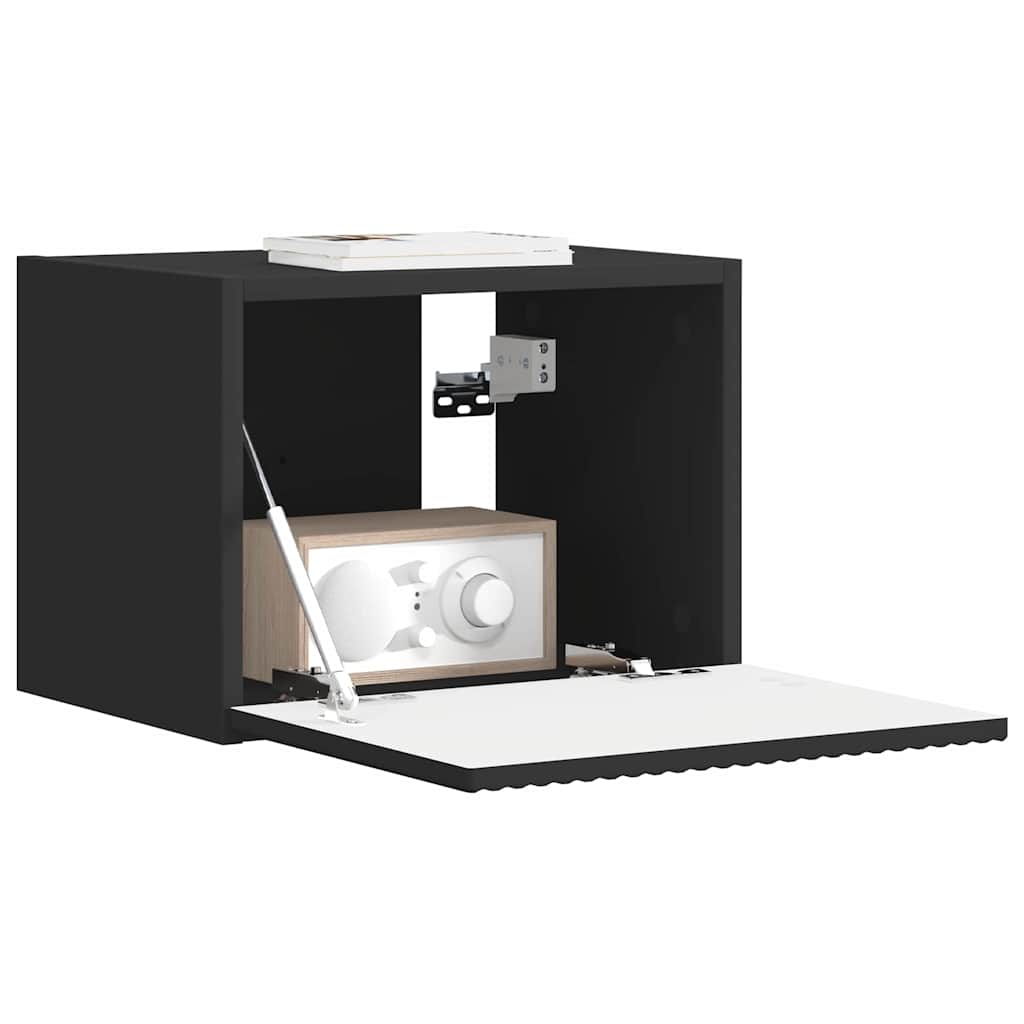TV-Wandschrank Schwarz 39 x 31 x 29,5 cm Holzwerkstoff