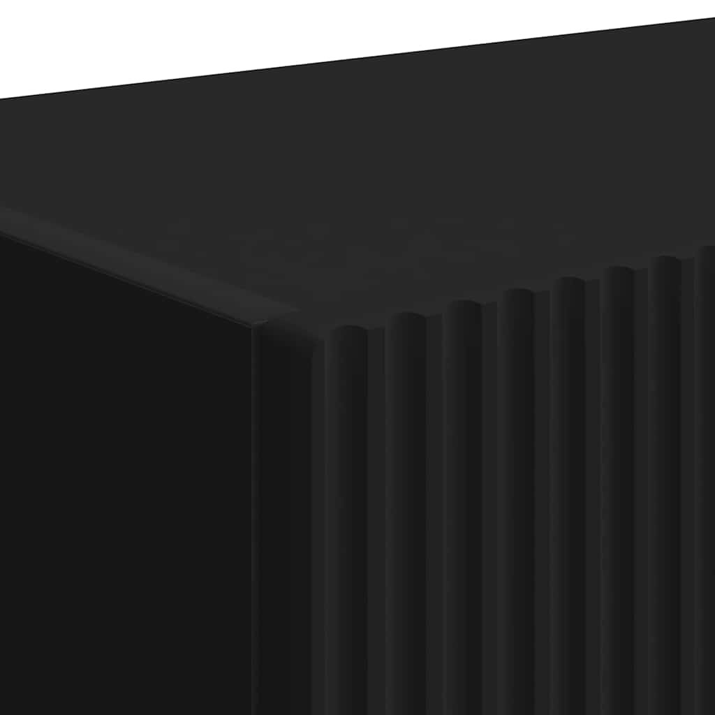 TV-Wandschrank 2 pcs Schwarz 39 x 31 x 29,5 cm Holzwerkstoff