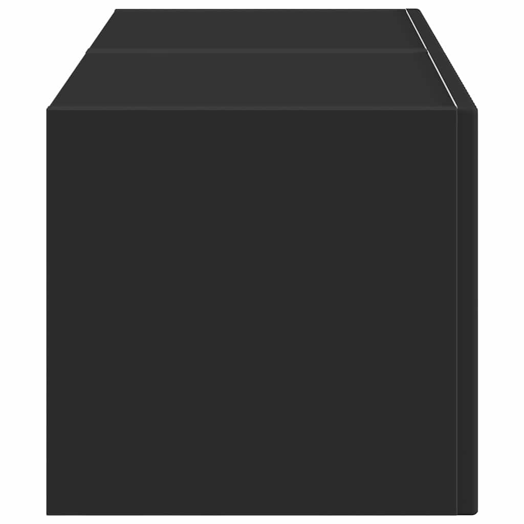 TV-Wandschrank 2 pcs Schwarz 39 x 31 x 29,5 cm Holzwerkstoff
