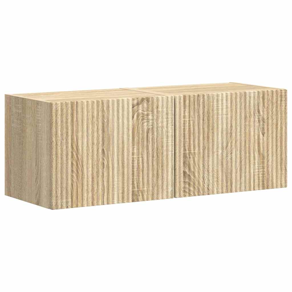 TV-Wandschrank 2 pcs Sonoma 39 x 31 x 29,5 cm Holzwerkstoff