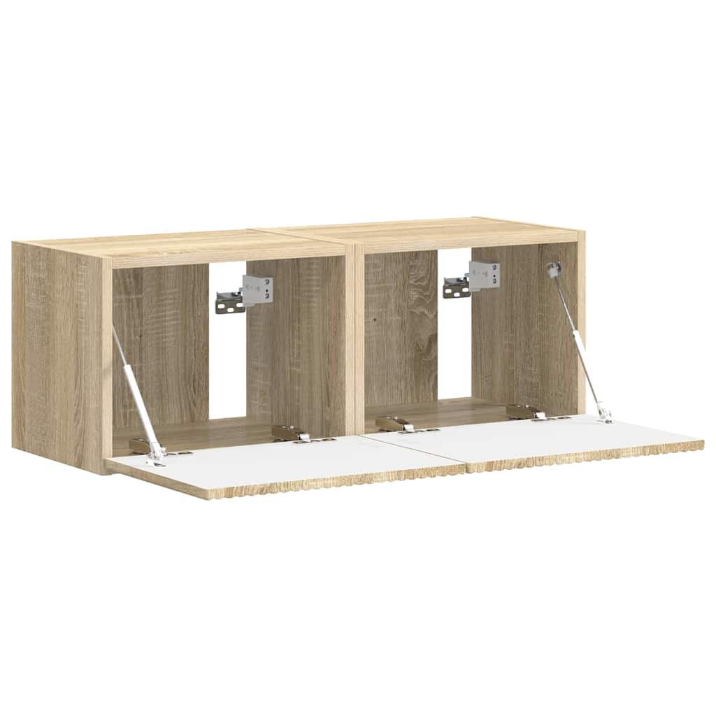 TV-Wandschrank 2 pcs Sonoma 39 x 31 x 29,5 cm Holzwerkstoff