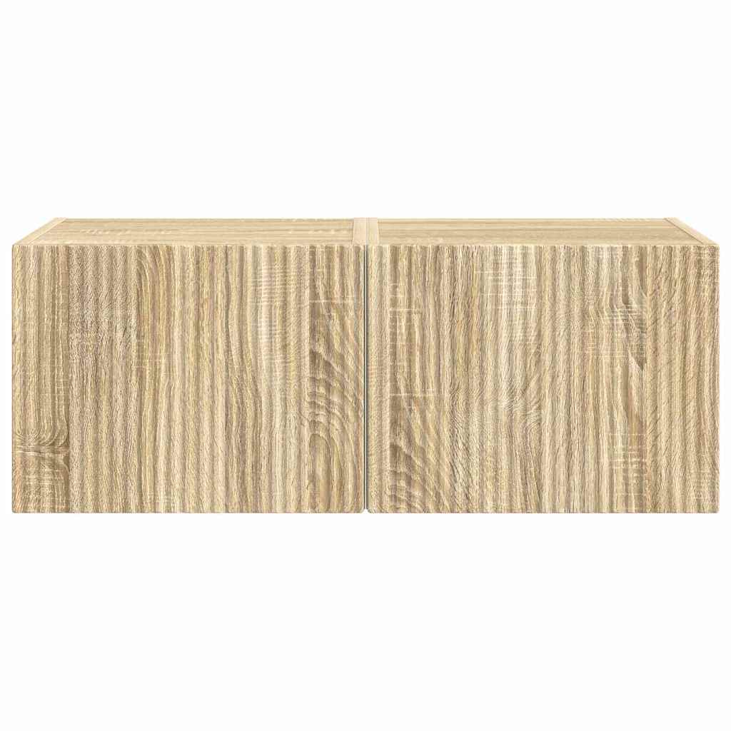 TV-Wandschrank 2 pcs Sonoma 39 x 31 x 29,5 cm Holzwerkstoff