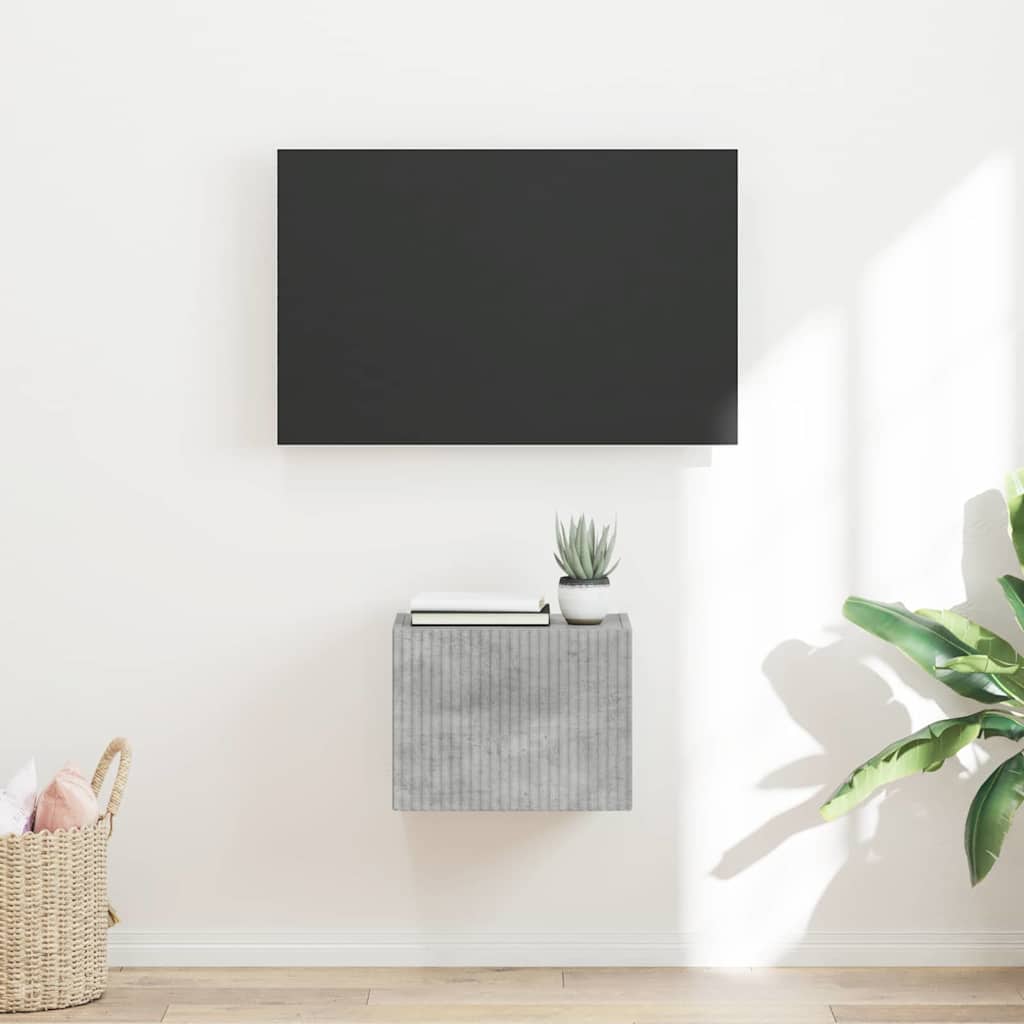 TV-Wandschrank Beton 39 x 31 x 29,5 cm Holzwerkstoff