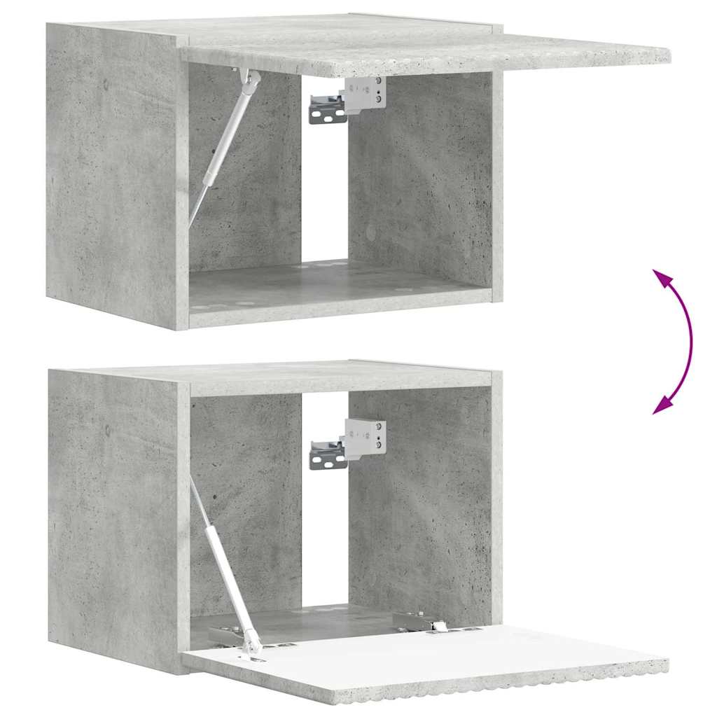 TV-Wandschrank Beton 39 x 31 x 29,5 cm Holzwerkstoff