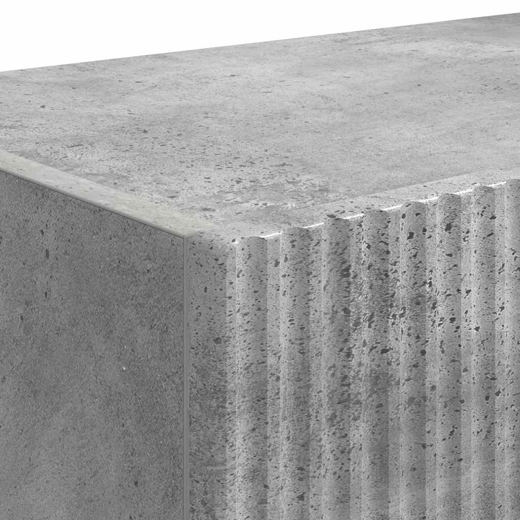 TV-Wandschrank 2 pcs Beton 39 x 31 x 29,5 cm Holzwerkstoff