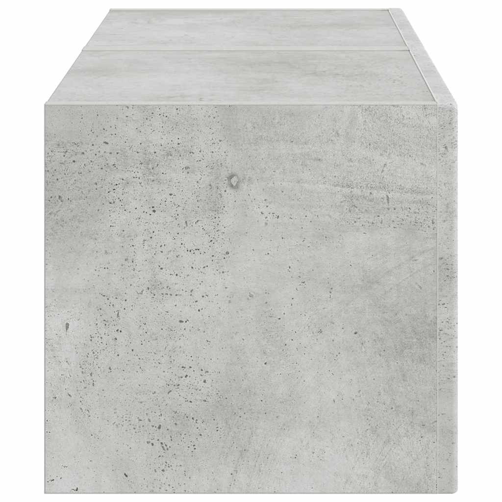 TV-Wandschrank 2 pcs Beton 39 x 31 x 29,5 cm Holzwerkstoff
