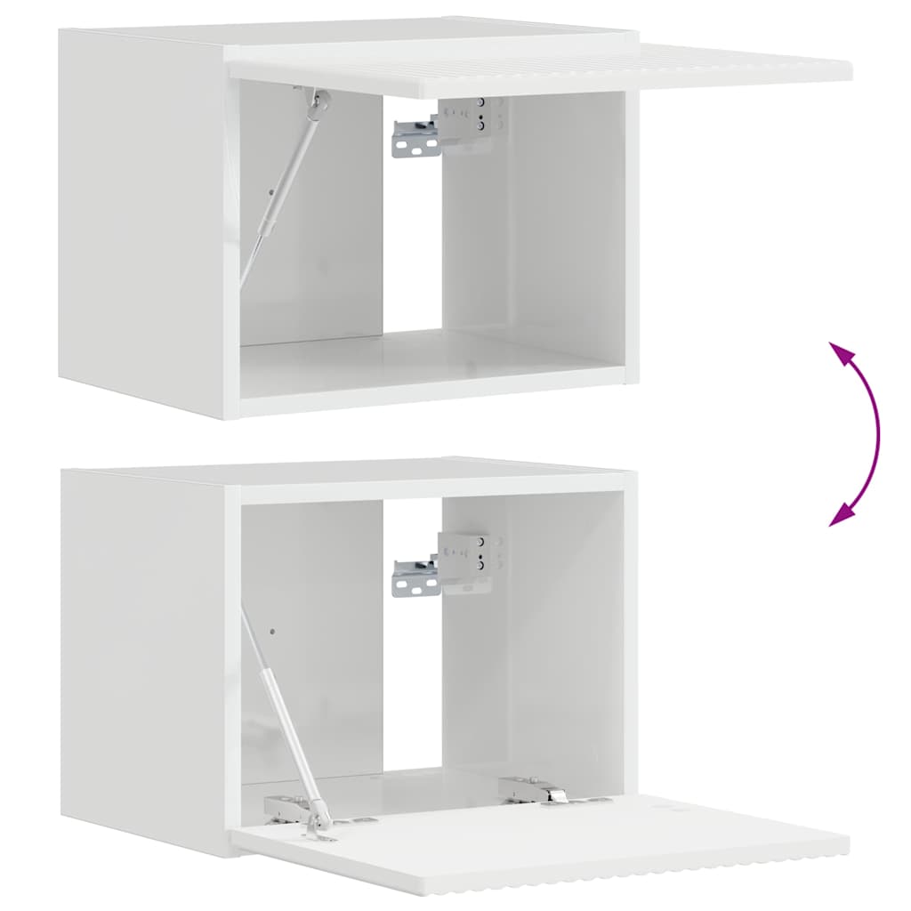 TV-Wandschrank Glänzend Weiß 39 x 31 x 29,5 cm Holzwerkstoff