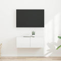 TV-Wandschrank 2 pcs Glänzend Weiß 39 x 31 x 29,5 cm