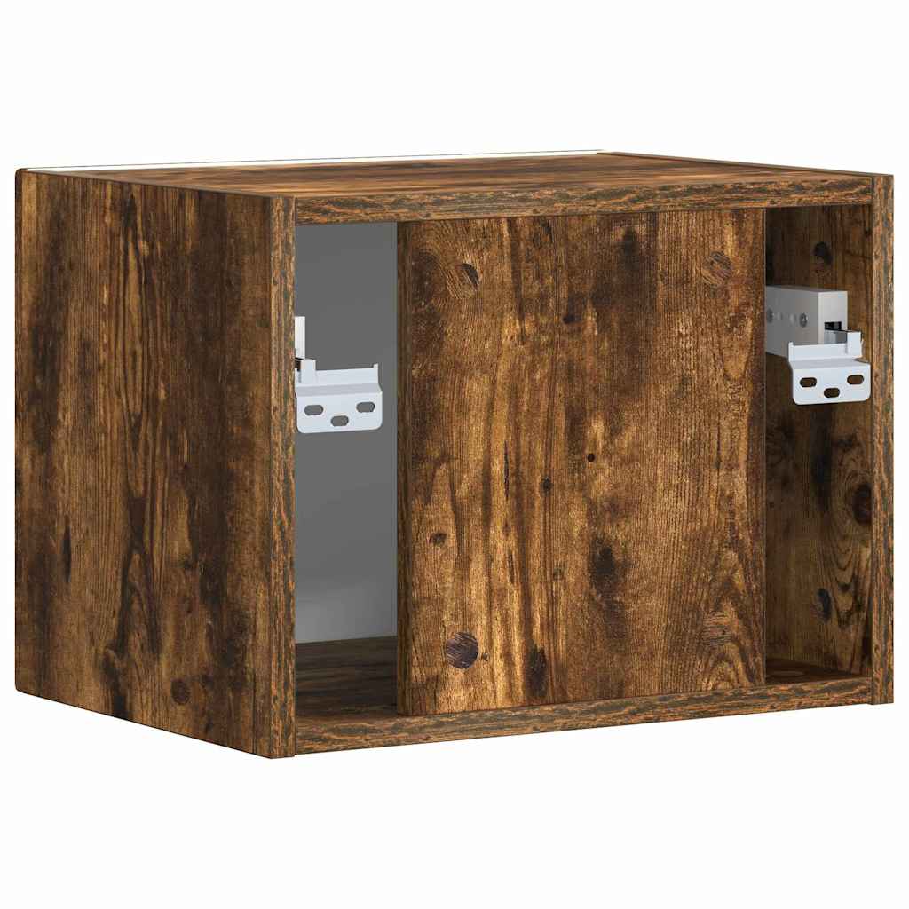 TV-Wandschrank Wandmontiert Geräucherte Eiche 39 x 31 x 29,5 cm