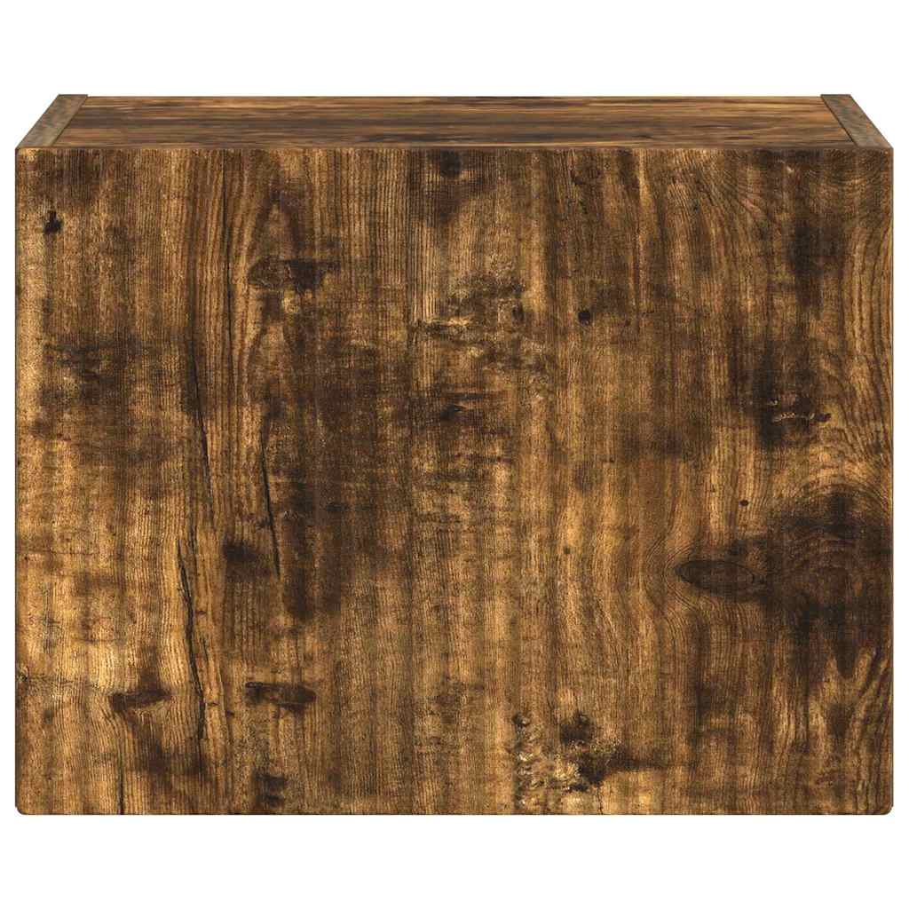 TV-Wandschrank Wandmontiert Geräucherte Eiche 39 x 31 x 29,5 cm
