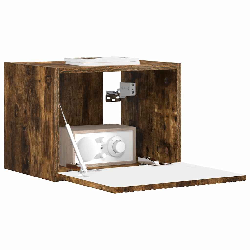 TV-Wandschrank Wandmontiert Geräucherte Eiche 39 x 31 x 29,5 cm
